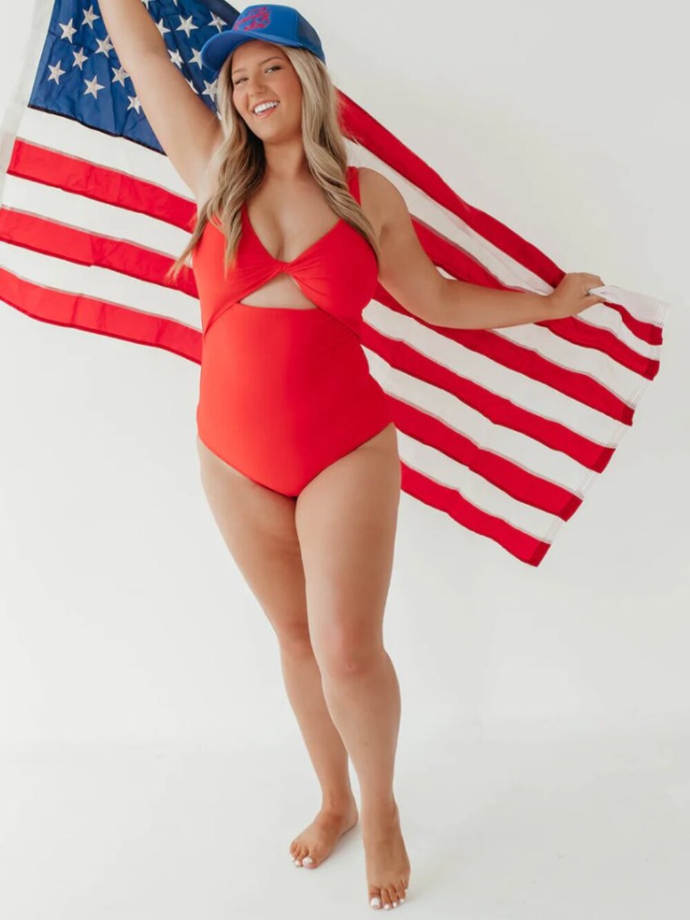 Pink Desert Red One Piece Swimsuit